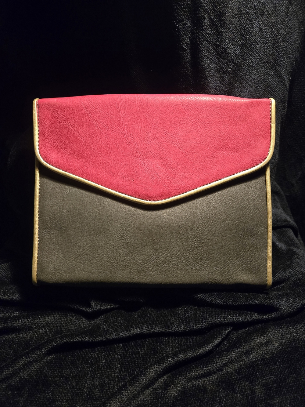 NWT Big Buddha Two Tone Crossbody Clutch